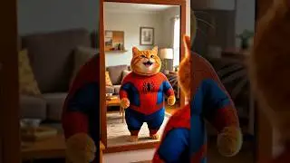 Spider Cat Vs Bagheera 😼💥 | Superhero Gone Wrong! #shorts #viral #cartoon #trending