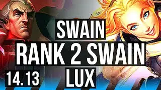 SWAIN vs LUX (MID) | Rank 2 Swain, 10/5/17 | BR Challenger | 14.13