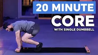 20 Minute Core with Slide Board and a Single Dumbbell