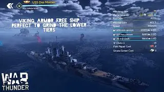War Thunder Mobile USS Des Moines free viking armor event ship
