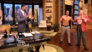 Shirtless  Zesty  Surprise on  LIVE with Kelly and Michael