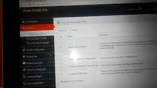 THE PRODUCTS INSIDE THE $250 LEVEL OF PURE PROFIT PRO