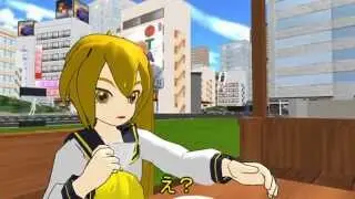 [MMD] Len x Neru in That Lesson (English annotations & captions)