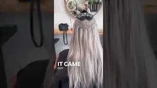😱yellow hair‼️ #hairtok #hairextensions #yellowhair #hair #hairstylistmagictricks #hairtutorial