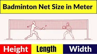 Badminton net height | badminton net size and height | badminton net size in meter | badminton net