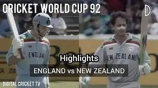 CRICKET WORLD CUP 92 / ENGLAND vs NEW ZEALAND  / 31th Match / HD Highlights / DIGITAL CRICKET TV