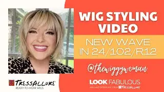 Wig Styling Video using TressTech Wig Wax with @thewiggywoman (Featuring New Wave in 24/102 R12)