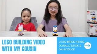 Building Lego Brick Headz Donald & Daisy Duck