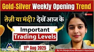 Gold-Silver Weekly Opening | आज का Trend + Crucial Support-Resistance!