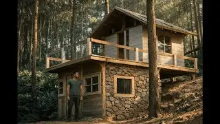 Master Architect Builds the Perfect Survival House Hidden Deep in the Forest