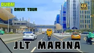 4K JLT Marina Drive Tour | Explore Dubai's Beautiful Waterfront Tour with shahzad