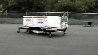 PartsCaddy Side Steer with large bed safely moves heavy materials