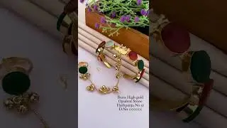 gold-plated adjustable cuff bracelet and ring set. DM for orders