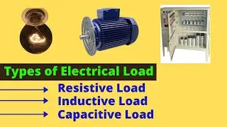 Types Of Electrical Loads | Resistive Load | Inductive Load | Capacitive Load - Part 1