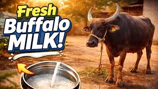 ఈరోజు బర్రె పాలు పిండే విధానం @Anitha uppu 