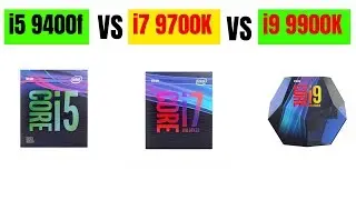 Core i5 9400f VS Core i7 9700K VS Core i9 9900K ベンチマークテスト