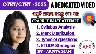 OTET & CTET 2025. Syllabus analysis, question pattern, preparation strategy VDO by Arpita mam . CDP