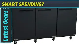 PEAKCOLD 3 Door Commercial Back Bar Cooler - Energy Efficient Beer Fridge!