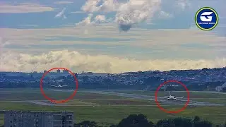 POUSO AUTORIZADO COM AERONAVE NA PISTA EM GUARULHOS, PODE ISSO ? ASSISTA ATÉ O FINAL PARA ENTENDER