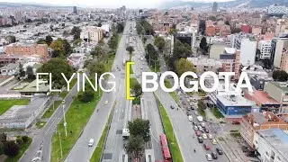 [4K] Flying Bogot&aacute;, Colombia. Estaci&oacute;n de Transmilenio Los H&eacute;roes. Autopista Norte. (2020).
