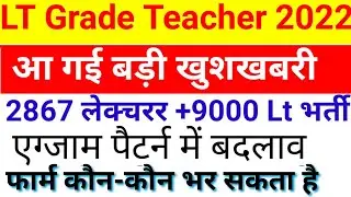 UP LT Grade vacancy 2022 | Lt grade latest news