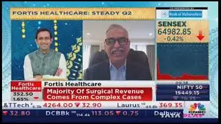 Q2 Results & Investment Plans Dr  Ashutosh Raghuvanshi  Fortis HealthCare CNBC Tv18