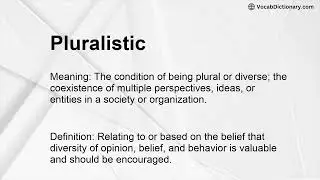 Pluralistic Meaning