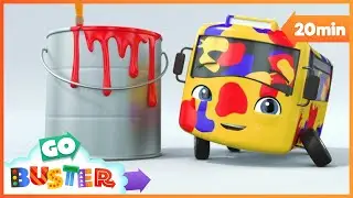 The Colors Learning Rap | Go Buster's Adventures | Cartoons For Kids