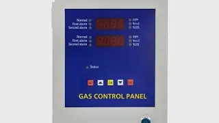 Procedure for wiring connection and setting for gas control panel