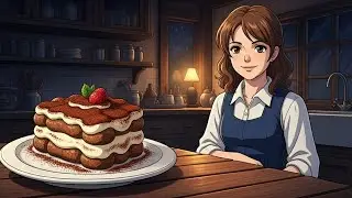 Cozy Night in the Countryside 🌙 Italian Dessert Preparation | Ghibli-Inspired ASMR (No Music)
