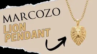 Close-Up Look at the Marcozo Lion Necklace - Detailed Design