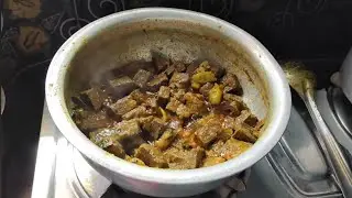 Mutton Blood Fry | Nalla Fry Recipe | Easy and Tasty 😋 #TastyNallaFry #muttonbloodfry #Nallacurry