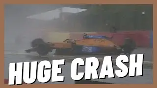 Lando Norris Huge Crash at Spa 2021