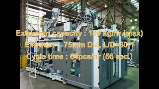 Blow Moulding Machine-Continuous Extrusion for 20L Jerrycan  (compact type)