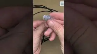 Crimping an RJ45 Network Wire #techskills  #network #diy #rj45 #cat5e #easytool #techtools