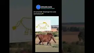 AI Transforms Kids' Simple Drawings Into Animated Animals #shorts