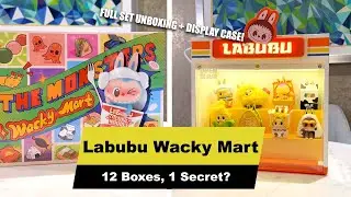 Labubu Wacky Mart FULL SET Unboxing + Rare Light-Up Display Case!