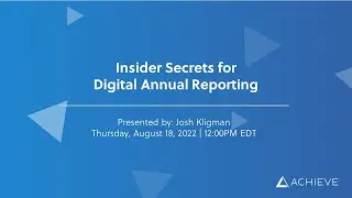 Insider Secrets for Digital Annual Reporting