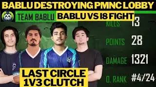 Zibyan 1v3 Last Circle | Bablu vs i8 in PMNC | Bablu vs PES | Pmnc Semifinals Day 2 highlights