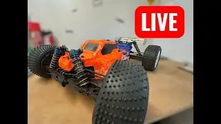 Cleaning my teckno et48 2.0 after a day racing live!! 🔴