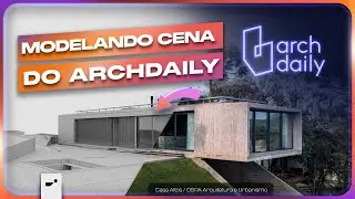 Como MODELAR uma CENA EXTERNA DO ZERO no 3ds Max! | Projeto do ArchDaily para portfólio