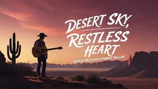 Desert Sky, Restless Heart | Gentle Western Cowboy Ballad 🌙