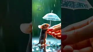 tiny mouse rain umbrella #shorts