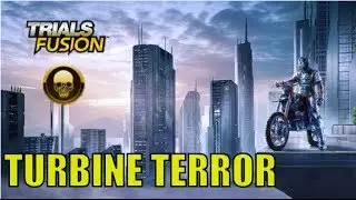 Trials Fusion - Turbine Terror - Gold Medal - Walkthrough