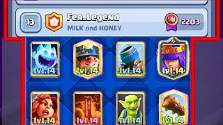 Mortar miner poision archer queen deck Clash Royale Fer Legend