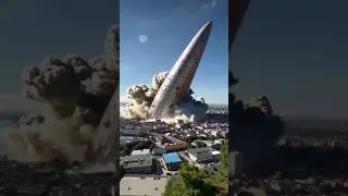 Destruction of the Earth by a meteorite.,😱🌎...#@NewlaunchseriesH00
