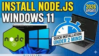 How to install Node.js in Windows 11 [2026 Update] | Download & Run Node.js in Easy Steps 🚀