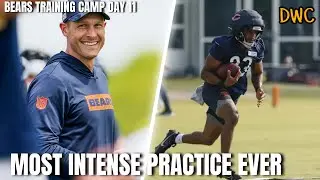 FOUR FIGHTS Break Out, Most Physical Practice in Decades || Bears Training Camp Report Day 11
