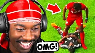 BruceDropEmOff Reacts to iShowSpeed Sidemen Match Highlights..