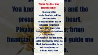 &ldquo;When You Need God&rsquo;s Provision Pray This&rdquo; #financialfreedom #prayer #wealth #abundance #faith #love